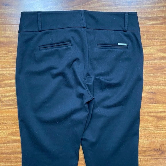 Michael Michael Kors Women's Black Midrise Straight Ankle Ponte Trouser Size 6 - Picture 6 of 16